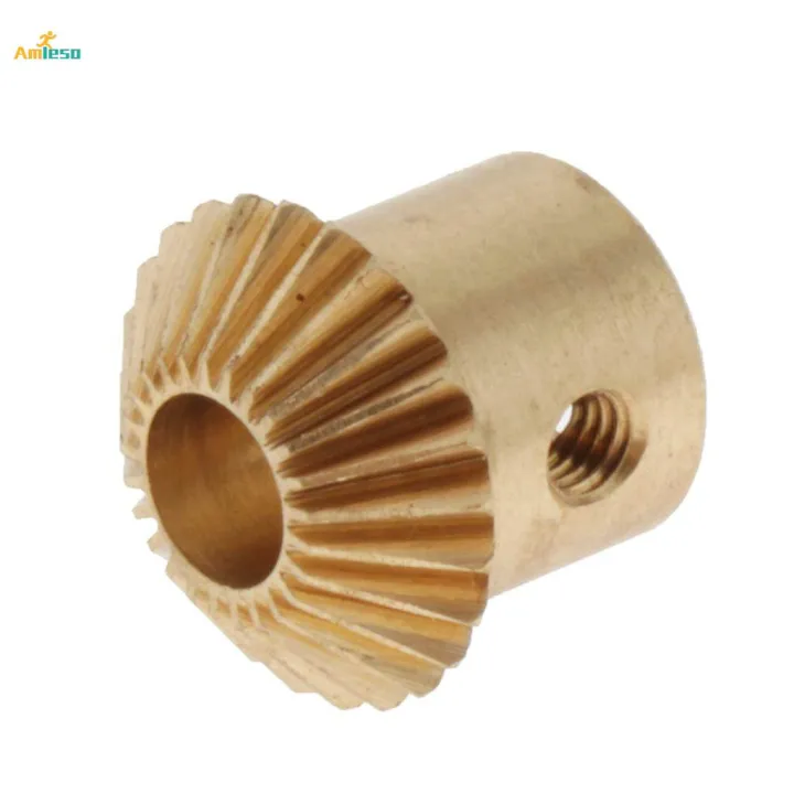 5x0.5%20Modulus%20Brass%20Bevel%20Gear%2025%20Tooth%203%20to%205mm%20Diameter%20Hole%205mm%20Hole%20-%20Image%208