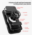 For OnePlus 15R Ace 6 Turbo 6V Case, Slide Camera Cover Lens Protector with 360 Rotating Ring Kickstand Shockproof Phone Case for Women Men.