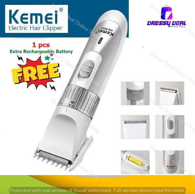 Kemei KM-9020 Exclusive Rechargeable Hair Clipper & Trimmer with 2 recharagble battery