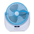 JY SUPER Portable Led Light With Mini Fan Charging Protection Strong Wind Fan With USB Port - Rechargeable Mini Fan. 