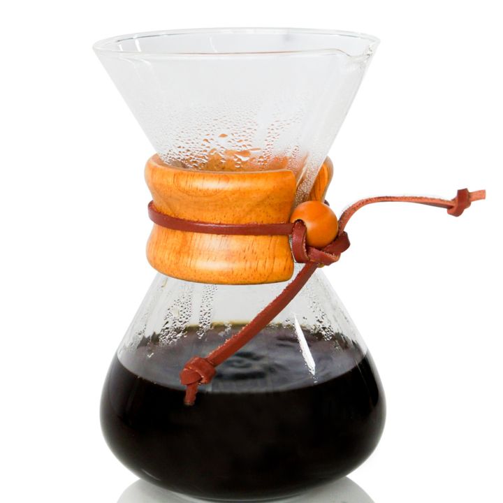 Classic Style Transparent Glass CHEMEX Coffee Brewer; Manual