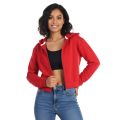 Pink hoodie for women | Baby pink colour ladies hoodie collection 2026 | Export quality crop hoodie for women. 