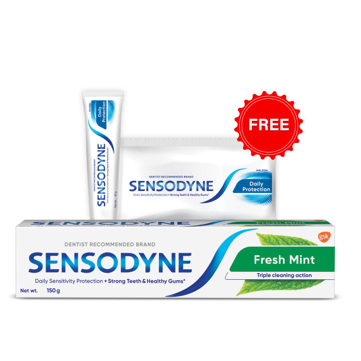 SENSODYNE FRESH MINT -150gm (free-20gm)