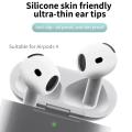 Soft Silicone Anti Slip Ear Tips For AirPods 4 Ultra Thin Add Grip Tips Replacement Eartips Earbuds Cover Skin for New AirPod 4.