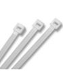 12 Inch (Pack Of 100) White Nylon Zip Wire Wrap Heavy Duty Self Locking Plastic Cable Ties - Multi Plug. 