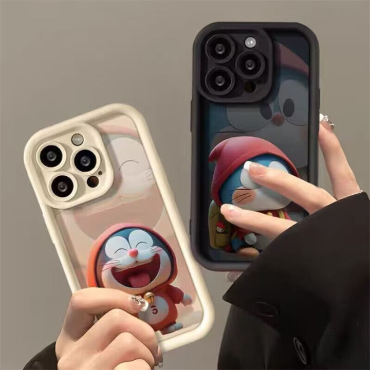 Phone%20Case%20For%20Oppo%20A16%20A17%20A53%20A55%20A18%20A38%20A76%20A74%20A12%20A54s%20A1k%20A77%20A95%20A3s%20A5s%20A16s%20A31%20A52%20A16K%20A96%20A17k%20A9%20A16E%20A77s%20Casing%20Cute%20Smile%20Angel%20Eyes%20Cartoon%20Doraemon%20Wine%20Red%20Soft%20Fashion%20Shockproof%20Silicone%20Cover%20Couple%20-%20Image%205