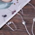 for huawei p smart case-4 x Anti-radiation Earphone-white.