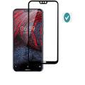 Tempered 6D / 9D / 11D / 21D Glass Screen Protector For Nokia 6.1 Plus - Black. 