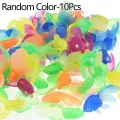 10Pcs/lot Mini Soft Rubber Fish Baby Bath Toys Plastic Simulation Small fish Water Toy Fun Kids Swimming Beach Toys. 
