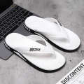 Minimalist new style flip flops men's summer slippers, student Korean version for external wear, non slip toe clip board shoes, beach shoes.