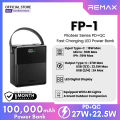 REMAX FP-1 27W+22.5W Fast Charging Portable 100000mAh Ultra-Large Capacity Power Bank With LED Lighting.