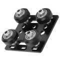 Mini V Gantry Slot Plate Black for 3D Printer Accessories Aluminum Profiles EU Standard 2020. 