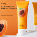 BIOAQUA Papaya Face Wash Moisturizing Shrink Pore Face Wash Foam Facial Cleanser -100g.