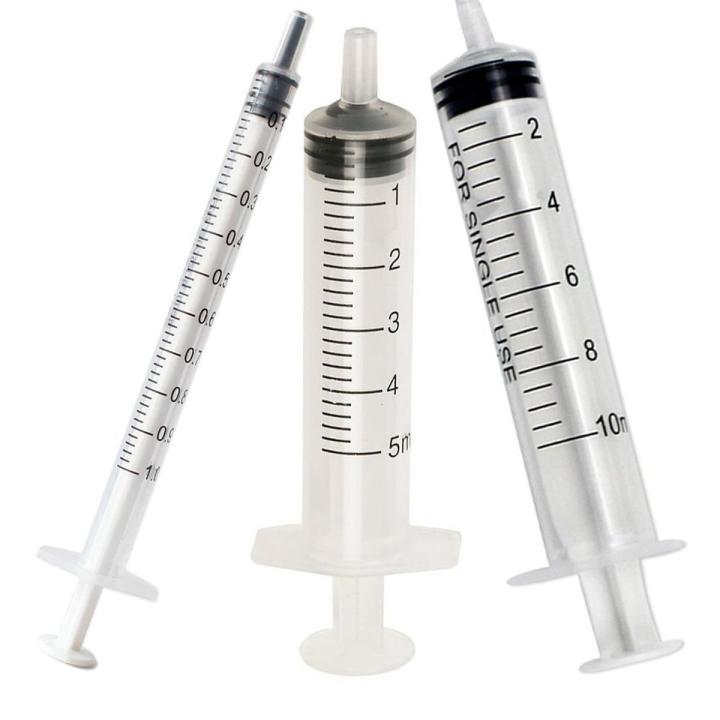 【The road to happiness Store】1ml,2.5ml,5ml,10ml Sampler Injector Disposable Syringe For Measuring Nutrient Hydroponic