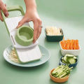 Multi-functional Vegetable Slicer & Cutter (5 Blades). 