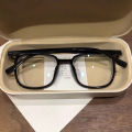 Xiaohongshu black frame myopia glasses women's glasses ins high-value students anti-blue light optical flat frames men's trendy.
