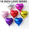 18 inch Helium Heart Shaped Foil Balloons For Birthday, Anniversary, Baby Shower Wedding Valentine Decorations Love Balloons Party Decorations.