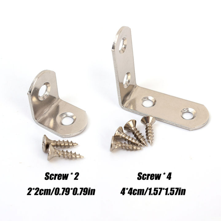 1/4/8Set%20Thickened%20Stainless%20Steel%20Angle%20Fastener%20Laminates%20Bracket%20Connector%2090%20Degrees%20Straight%20Angle%20Bracket%20With%20Screws%20For%20Wardrobe%20Window%20Display%20-%20Image%208