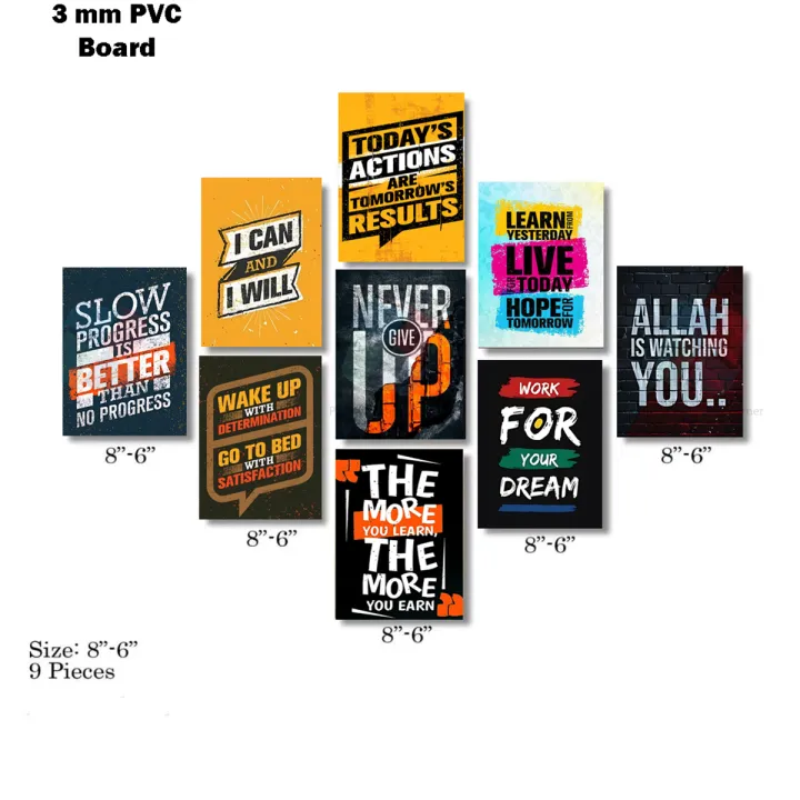 PVC%20Wallboard%20Decoration%20home%20decoration%20item%209%20pcs%20pvc%20board%20wall%20poster%20wall%20decor%20photo%20on%20wall%20canvas%20art%20decor%20for%20home%20easy%20set%20up%20with%20bothside%20tape%206%20by%208%20Inch%20-%20Image%203