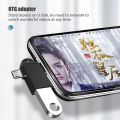 2 in 1 OTG Cable Adapter USB 3.0 Female To Micro USB Male and USB C Male Connector Aluminum Alloy on The Go Converter, OTG cable, OTG adapter, type C otg, micro usb OTG, Otg converter, 2-in-1 OTG Adapter.