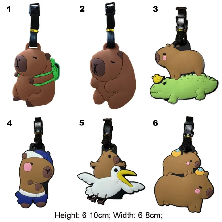 Gift%20Cartoon%20Capybara%20Travel%20Luggage%20Tag%20Name%20Address%20Tel%20Hanging%20Sign%20Board%20Suitcase%20Label%20Creative%20Design%20Soft%20Silicone%20Baggage%20Tags%20Unisex%20-%20Image%202