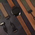 22mm magnetic leather watch strap, compatible with Huawei/Xiaomi/Samsung, Galaxy Watch 3 45/46mm, women's and men's watch straps. 