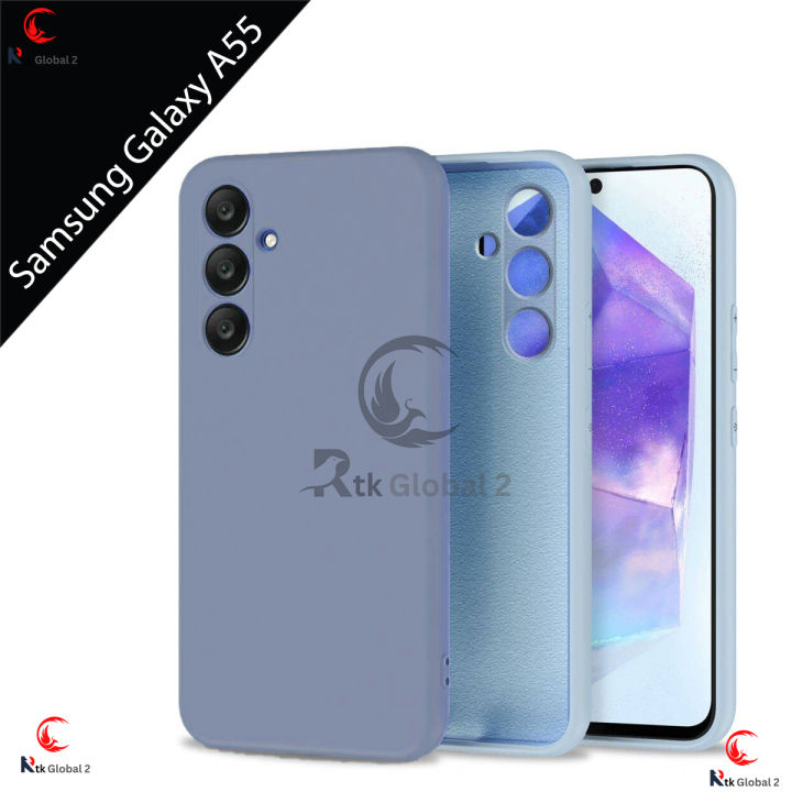 For%20Samsung%20Galaxy%20A55%205G%20Silicone%20Mobile%20Back%20Case,%20Scratch%20Resistant,%20Fingerprint%20and%20Oil%20Resistant%20Cover%20-%20Image%205