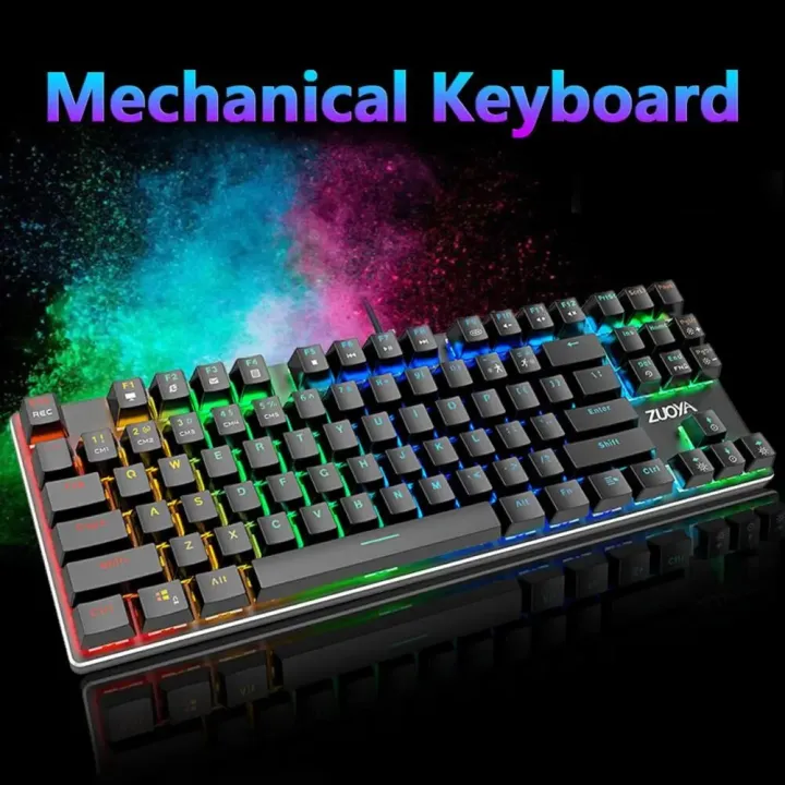 ZUOYA%20Gaming%20Mechanical%20Keyboard%20Game%20Anti-ghosting%20RGB%20Mix%20Backlit%20Blue%20Switch%2087key%20teclado%20mecanico%20For%20Game%20Laptop%20PC%20-%20Image%202
