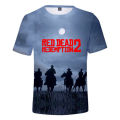 Popular game T-shirt Red Dead Redemption 2 3D print streetwear men women o-neck T shirt hip hop tops causal fashion clothing.