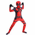 Superhero Deadpool Costume Halloween Cosplay Jumpsuit Boys Fantasy Movie Character Mask Tights with and Bag Holiday Set.