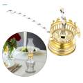 Vintage Oil Lamp Burner, Oil Lamp Replacement 4mm Round Wick, Oil Lamp Holder, Lamp Seal Fitting, with Lamp Wick, Replacement. 