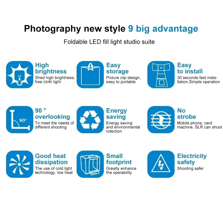 (Ready%20Now)PULUZ%20Photo%20Studio%20Light%20Box%20Portable%2060%20x%2060%20x%2060%20cm%20Light%20Tent%20LED%205500K%20White%20Light%20Dimmable%20Mini%2036W%20Photography%20Studio%20Tent%20Kit%20with%206%20Removable%20Backdrops%20-%20Image%206