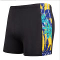 Anti-Embarrassment Men's Swimming Trunks plus-Sized plus Size Boxer Swim Trunks Set Fashion Printed Men's Hot Spring Bathing Suit.