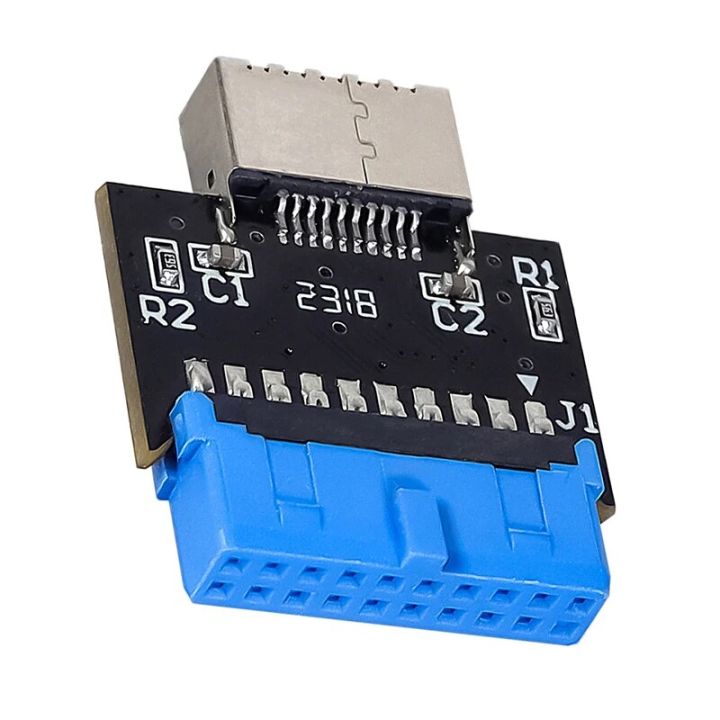 USB%203.0%20Internal%20Header%20to%20USB%203.1/3.2%20Type%20C%20Front%20Type%20E%20Adapter%2020%20Pin%20to%2019%20Pin%20Converter%20for%20PC%20Motherboard%20Connector%20Riser%20-%20Image%202