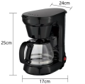 SOKANY 600W 6 CUP COFFEE MAKER COFFEE MACHINE WITH 0.75L GLASS CARAFE AND KEEP WARM FEATURE FOR DRIP COFFEE. 