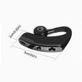 New V9 Single Wireless Bluetooth Earphone with Mic Handsfree Earbuds Stereo Headphones Business In ear Headsets Black. 