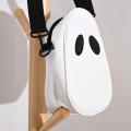 Small Capacity Ghost Bag Purse Fun Stitching Devil Shoulder Bags Funny Pu Satchel for Fashionable Trendy Streetwear Youngsters Daily Use.