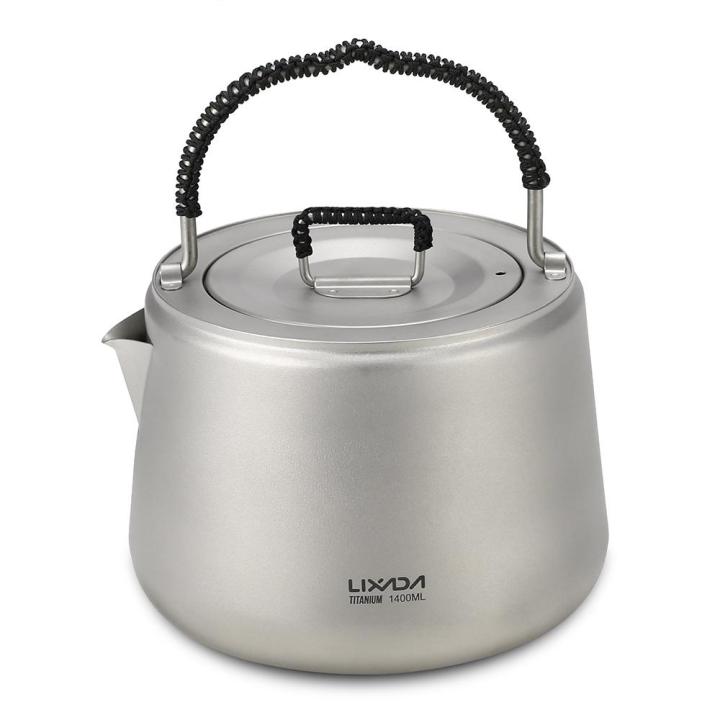 1.4L%20Titanium%20Tea%20Pot%20Ultralight%20Outdoor%20Camping%20Hiking%20Water%20Kettle%20Coffee%20Pot%20Teapot%20-%20Image%203