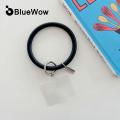 BlueWow Universal Hanging Ring fore Mobile Phone Soft Silicone Lanyard Strap Anti-Lost Bracelet for iPhone Samsung Keychain.