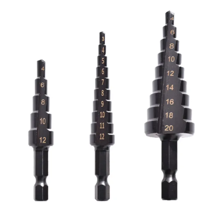 4Pcs%203-12%204-12%204-20mm%20Straight%20Groove%20Step%20Bit%20Nitride%20Twist%20Drill%20-%20Image%205