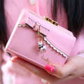 Taobao Ladies Bow Cat Pendant Student Leather Wallet Women's Short. 