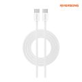 Riversong Lotus 10 - CT53 Type C to Type C Soft TPE Cable, 3 Feet Length, 60W Power Deliver (PD) Fast Charging. 