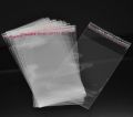 100 Piece (4.5x6 inch) Extra Adhesive Transparent Cellophane Sticky Poly Bag. 