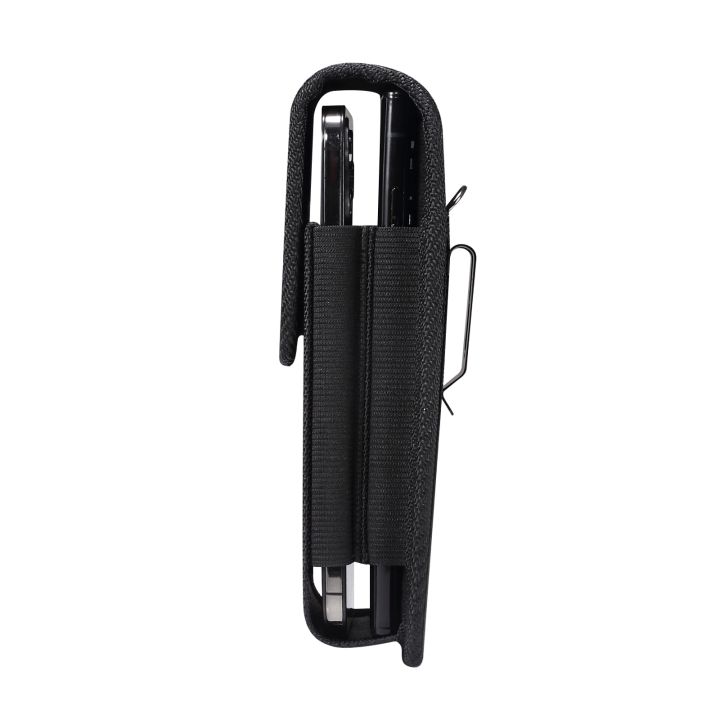 Nylon%20Waterproof%20Dual%20Pouch%202%20Phone%20Belt%20Clip%20Case%20Holder%20For%20iPhone%2015%2014%2013%2012%20Pro%20XS%20Max%207%208%20Plus%20Men%20Tool%20Waist%20Bag%20Holster%20-%20Image%203