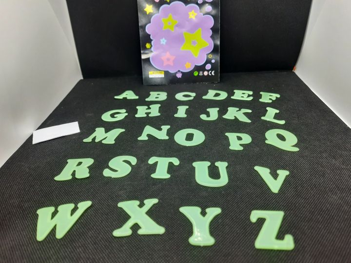 Room Wall Decoration Radium Alphabet Sticker For Kids Girls Boys
