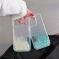 Glow Dark Luminous Glitter Liquid Neon Sand Phone Case For iPhone 15 Pro 11 13 14 12 Pro Max Bling Sequins Quicksand Clear Cover. 