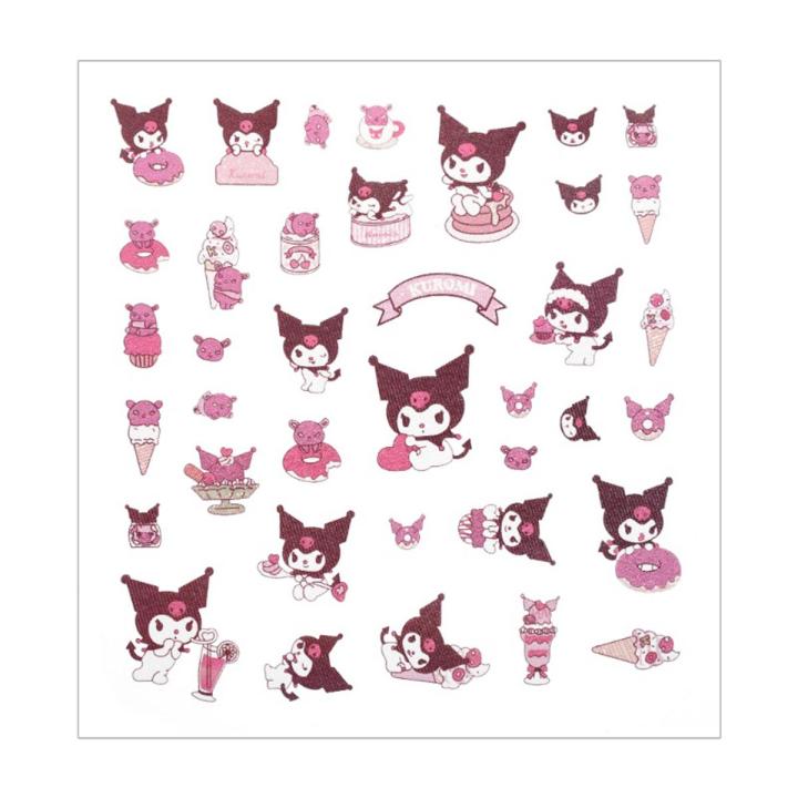 Sanrio Cute Children Cartoon Characters Transparent PVC Waterproof Handbook DIY Sticker Exquisite Compact Mobile Phone Suitcase Computer Decoration