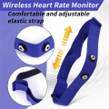 2PCS Heart Rate Belt Chest Strap for Mount Heart Rate Sensor Monitor Elastic Soft Strap Band A. 