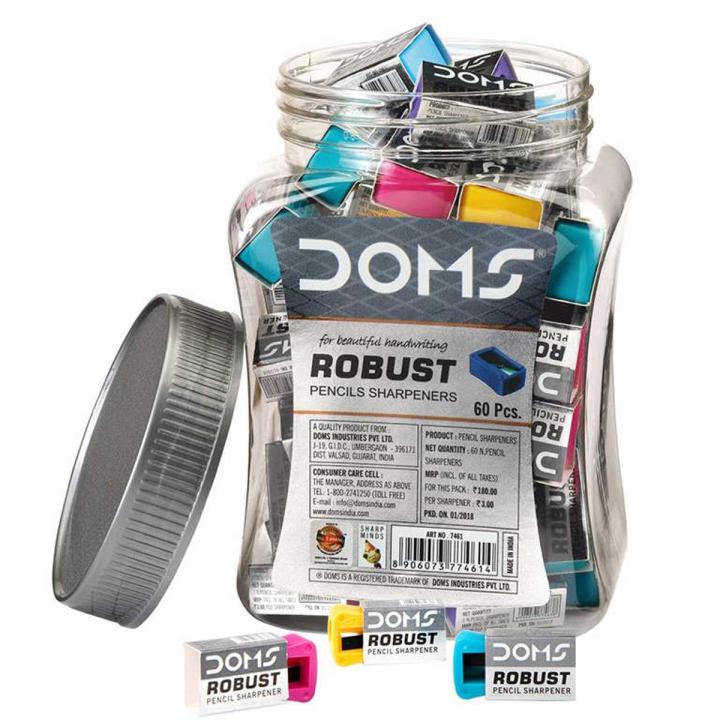 DOMS ROBUST PENCIL SHARPENER - 25 Pcs in 1 JAR
