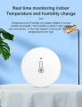 ZigBee Temperature And Humidity Intelligent Sensor Tuya Whole House Home Linkage Wireless Temperature And Humidity Sensor. 